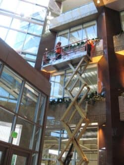 Bank of the West Towers Trailing Plants artificial hanging plants for commercial buildings