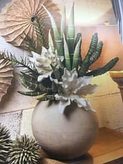 Succulents in Decor planter Faux Succulents in Decor planter