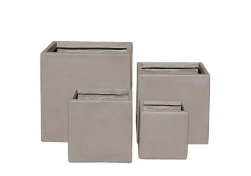 Clay Fiber square planters