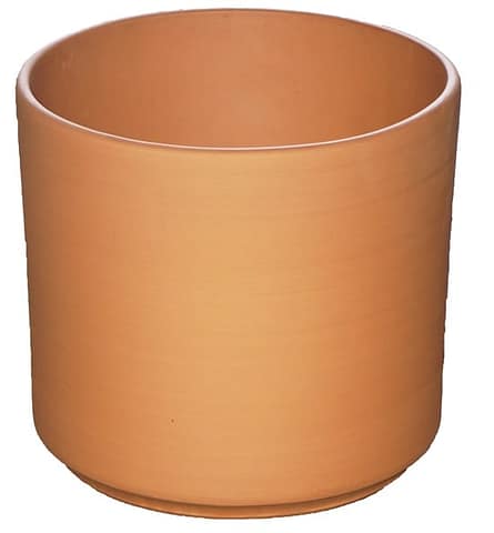 Cylinder terracotta planter