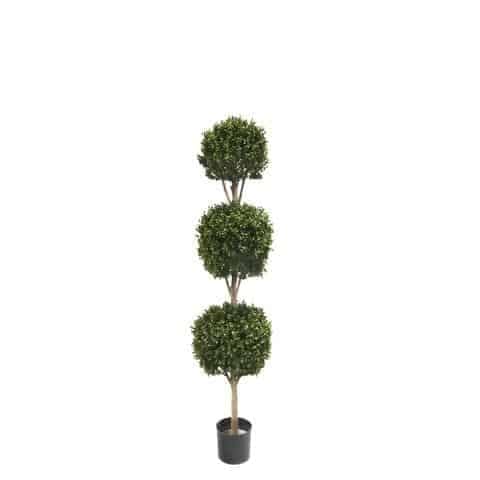 artificial Triple Ball Boxwood artificial Triple Ball Boxwood, fake topiary tree