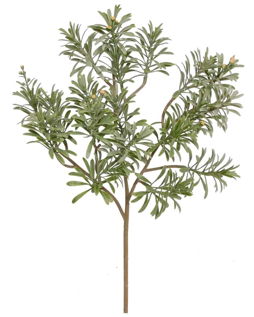 Elegant silk plant with lush green leaves, perfect for enhancing interior spaces.